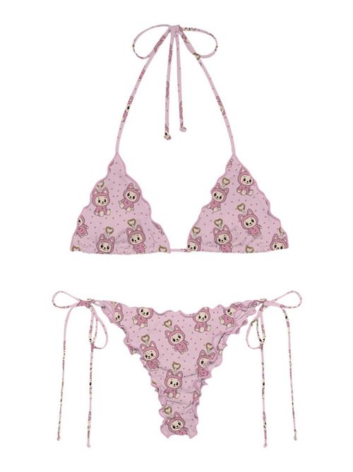 costume donna fantasia labubu rosa